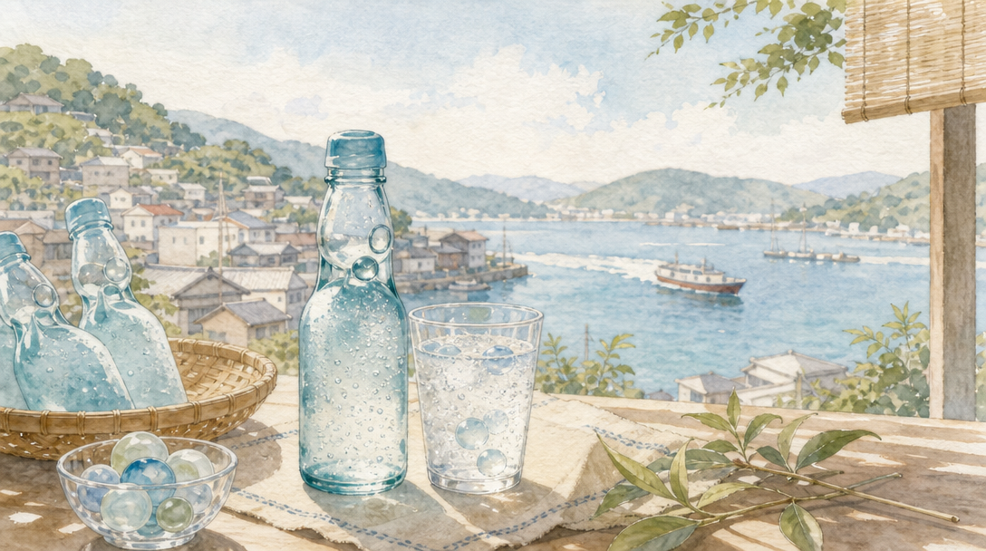 炭酸水で作る爽快ラムネドリンクの秘訣を教えますのイメージイラスト